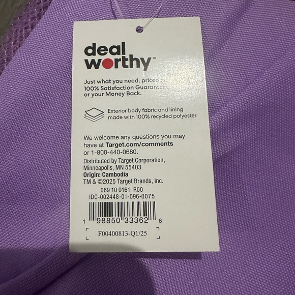 Purple Backpack NWT - Picture 3 of 4